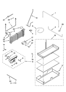 Lower Unit And Tube Parts Diagram and Parts List for JF42CXFXDB01  Jenn-Air Refrigerator