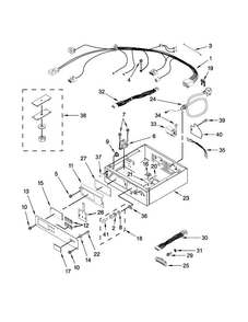 Control Panel And Separator Parts Diagram and Parts List for MLG25PRAWW0  Maytag Dryer