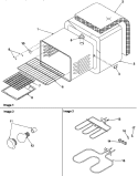 CAVITY Diagram and Parts List for ARR6300WW P1143456NWW Amana Range