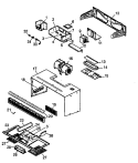 CABINET ASSY Diagram and Parts List for MVH220E P1195204M Amana Microwave