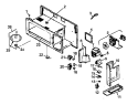 CAVITY ASSY Diagram and Parts List for MVH220E P1195204M Amana Microwave