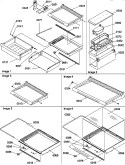 DELI / SHELF / CRISPER / ACCESSORIES Diagram and Parts List for SRD22S3W P1190327W W Amana Refrigerator