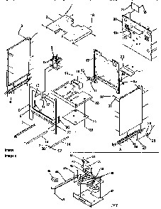 Cabinet Diagram and Parts List for ARG7200L-P1143316NL  Amana Range