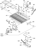 MACHINE COMPARTMENT Diagram and Parts List for SRD22S3W P1190327W W Amana Refrigerator