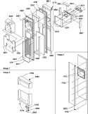 FZ DOOR Diagram and Parts List for SRDE528TW P1312601W W Amana Refrigerator