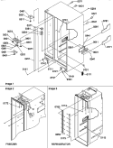 CABINET PARTS Diagram and Parts List for SRDE528TW P1312601W W Amana Refrigerator