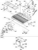 MACHINE COMPARTMENT Diagram and Parts List for SRDE528TW P1312601W W Amana Refrigerator