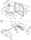 ICE / WATER CAVITY & ELEC BRKT ASSY Diagram and Parts List for SXD322L P1313901W L Amana Refrigerator