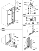 CABINET BACK Diagram and Parts List for SXD322L P1313901W L Amana Refrigerator