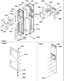 FZ DOOR Diagram and Parts List for SBDT520TW P1313201W W Amana Refrigerator