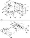 ICE / WATER CAVITY, ELEC BRKT ASSY Diagram and Parts List for SBDT520TW P1313201W W Amana Refrigerator