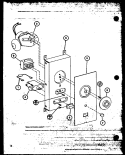 Page 4 Diagram and Parts List for RS10 P7669501M Amana Microwave