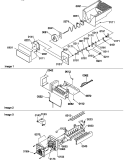 ICE BUCKET AUGER, IM, & IM PARTS Diagram and Parts List for SBDT520TW P1313201W W Amana Refrigerator