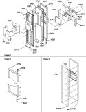 FZ DOOR Diagram and Parts List for SRD522TE P1313301W E Amana Refrigerator