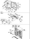 ICE - WATER CAV / ELEC BRKT ASSY / TOE GRILLE Diagram and Parts List for SRD522TE P1313301W E Amana Refrigerator