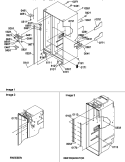 CABINET PARTS Diagram and Parts List for SRD522TE P1313301W E Amana Refrigerator