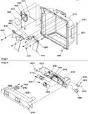 ICE / WATER CAVITY & ELEC BRKT ASSY Diagram and Parts List for SSD522TBW P1313601W W Amana Refrigerator