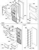 REF DOOR Diagram and Parts List for SRD526TW P1313401W W Amana Refrigerator