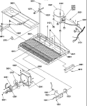MACHINE COMPARTMENT Diagram and Parts List for SRD526TW P1313401W W Amana Refrigerator