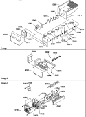 ICE BUCKET AUGER, IM, & IM PARTS Diagram and Parts List for SRD526TW P1313401W W Amana Refrigerator