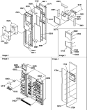 FZ DOOR AND TOE GRILLE Diagram and Parts List for SRDE327S3W P1312501W W Amana Refrigerator