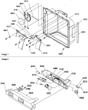 ICE / WATER CAVITY, ELEC BRKT ASSY Diagram and Parts List for SRDE327S3W P1312501W W Amana Refrigerator