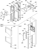FZ DOOR Diagram and Parts List for SSD25TE P1314201W E Amana Refrigerator