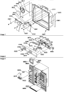 ICE - WATER CAV / ELEC BRKT ASSY / TOE GRILLE Diagram and Parts List for SSD25TE P1314201W E Amana Refrigerator