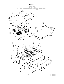 Top/Drawer Diagram and Parts List for 79042563316  Kenmore Range