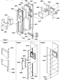 FZ DOOR Diagram and Parts List for SRD22VPSE P1190330W E Amana Refrigerator