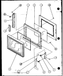 Page 1 Diagram and Parts List for CRSW458P P1110404M Crosley Microwave