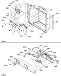 ICE / WATER CAVITY AND ELEC BRACKET ASSY Diagram and Parts List for SCD22TBL P1303515W L Amana Refrigerator