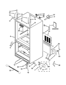 Part Location Diagram of W10123815 Whirlpool ENERGY GUIDE