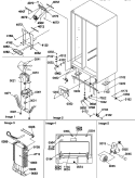 DRAIN SYSTEM, ROLLERS, AND EVAP ASSY Diagram and Parts List for SCD22TBL P1303515W L Amana Refrigerator