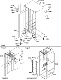 CABINET PARTS Diagram and Parts List for SMD25TW P1190429W W Amana Refrigerator