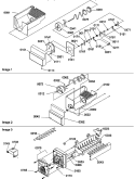 ICE BUCKET AUGER AND ICE MAKER PARTS Diagram and Parts List for SMD25TW P1190429W W Amana Refrigerator