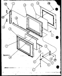 Page 1 Diagram and Parts List for RWG321T P1118501M Amana Microwave