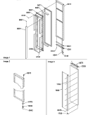 FZ DOOR Diagram and Parts List for SBIE20TPE P1190708W E Amana Refrigerator