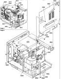 REAR ACCESS PANEL ASSY Diagram and Parts List for DCA2000 P1194105M Amana Microwave