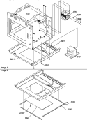 OVEN CAVITY ASSY Diagram and Parts List for DCA2000 P1194105M Amana Microwave
