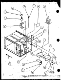 Page 4 Diagram and Parts List for RWG321T P1118501M Amana Microwave