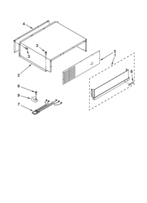 Top Grille And Unit Cover Parts Diagram and Parts List for JS48SEDUDB01  Jenn-Air Refrigerator