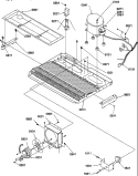 MACHINE COMPARTMENT Diagram and Parts List for SGD22TL P1303510W L Amana Refrigerator