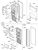 REF DOOR Diagram and Parts List for SRD520TE P1313101W E Amana Refrigerator
