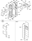 FZ DOOR Diagram and Parts List for SRD520TE P1313101W E Amana Refrigerator