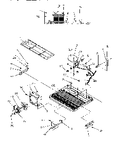 Machine Compartment Diagram and Parts List for SGD521SBL-P1197101WL  Amana Refrigerator