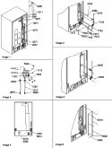 CABINET BACK Diagram and Parts List for SRD520TE P1313101W E Amana Refrigerator