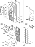Part Location Diagram of 10602608 Whirlpool TRIM-L REF DOOR BOT