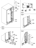 CABINET BACK Diagram and Parts List for SX322S2W P1313801W W Amana Refrigerator
