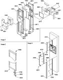 FZ DOOR Diagram and Parts List for SRD327S3W P1312502W W Amana Refrigerator